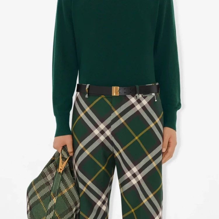 商品[国内直发] Burberry|��博柏利 字母雕刻 小牛皮 皮带 男款 黑色 宽3.5CM,价格¥1345,第9张图片详细描述