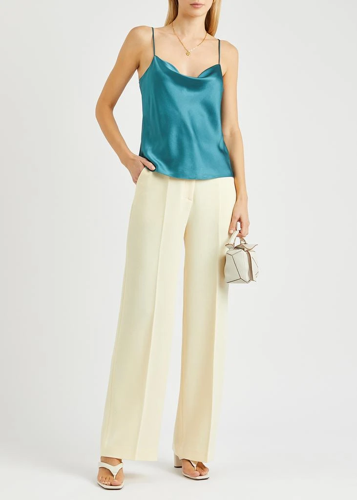 商品Vince|Teal silk-satin top,价格¥904,第4张图片详细描述