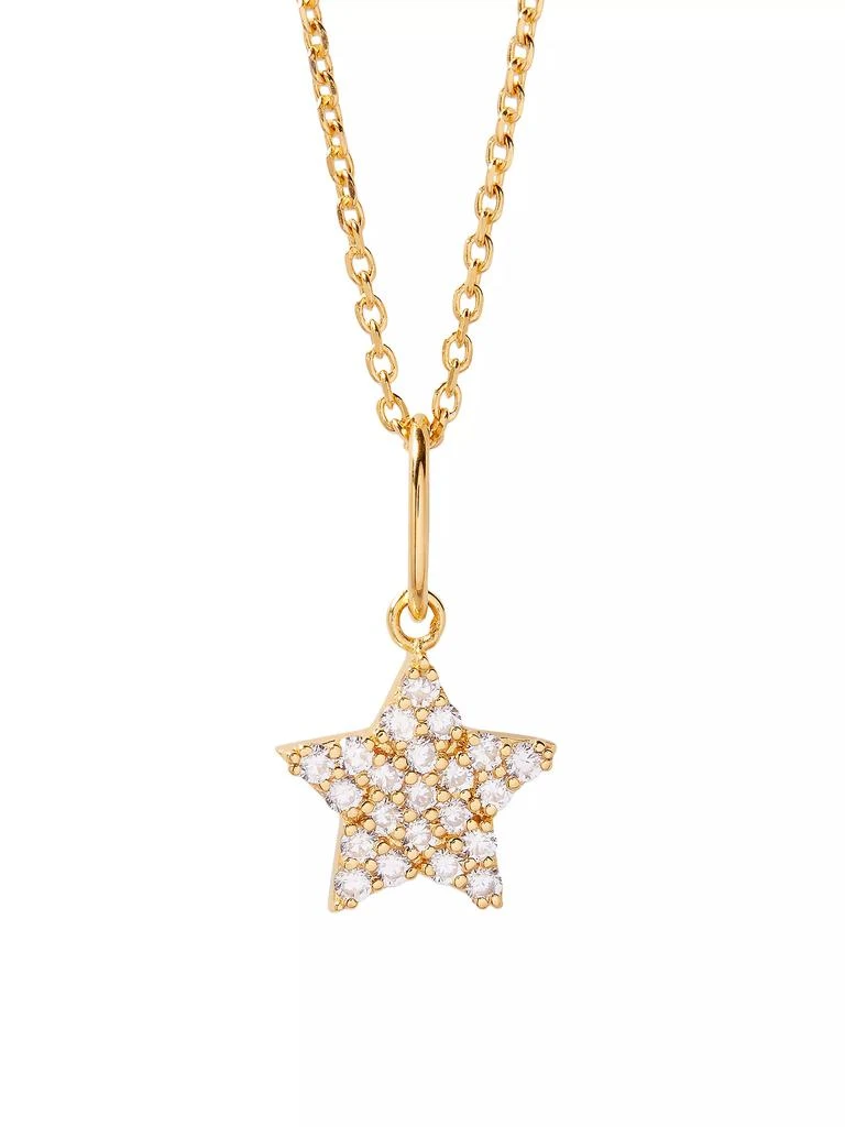 商品brook & york|Adeline 14K-Yellow-Gold Vermeil & Cubic Zirconia Star Pendant Necklace,价格¥825,第1张图片