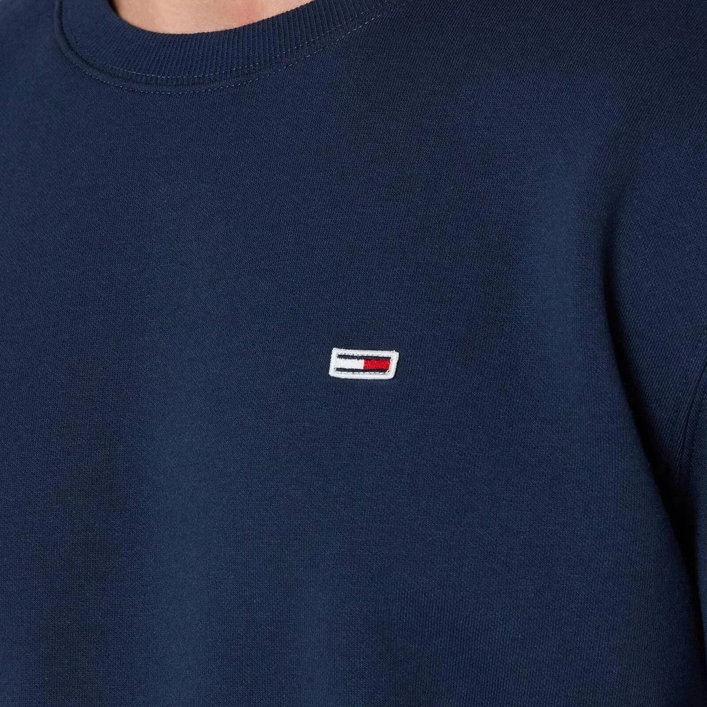 商品Tommy Hilfiger|Tommy Jeans Men's Regular Fleece Crewneck Sweatshirt - Twilight Navy,价格¥454,第4张图片详细描述