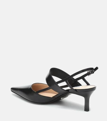 商品Prada|Leather slingback pumps,价格¥7340,第3张图片详细描述
