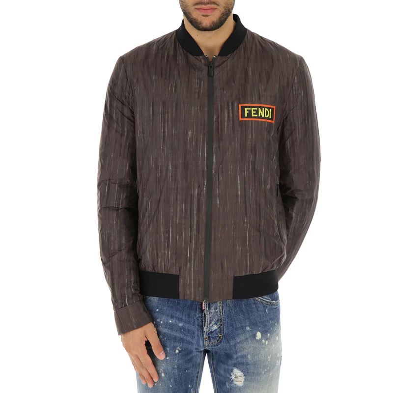 商品[国内直发] Fendi|Fendi 芬迪 男士棉纶咖啡色外套 FAA571-A0DA-F0GME,价格¥7883,第1张图片