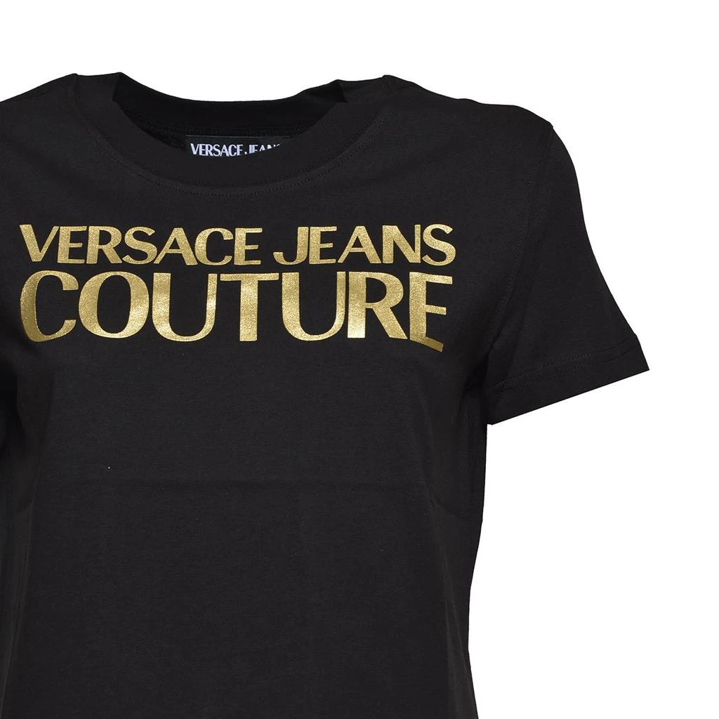 商品Versace|VERSACE JEANS COUTURE T-shirts and Polos Black,价格¥842,第3张图片详细描述