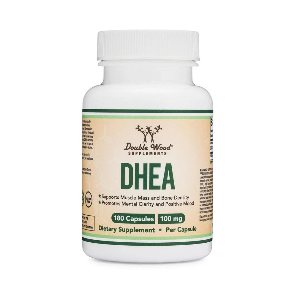 商品Double Wood Supplements|DHEA - 180 x 100 mg capsules,价格¥186,第1张图片