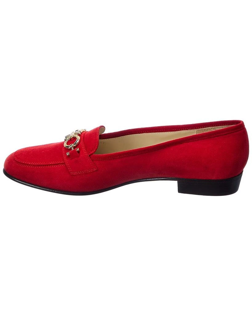 商品Salvatore Ferragamo|Salvatore Ferragamo Babs Suede Ballet Flat,价格¥3988,第2张图片详细描述