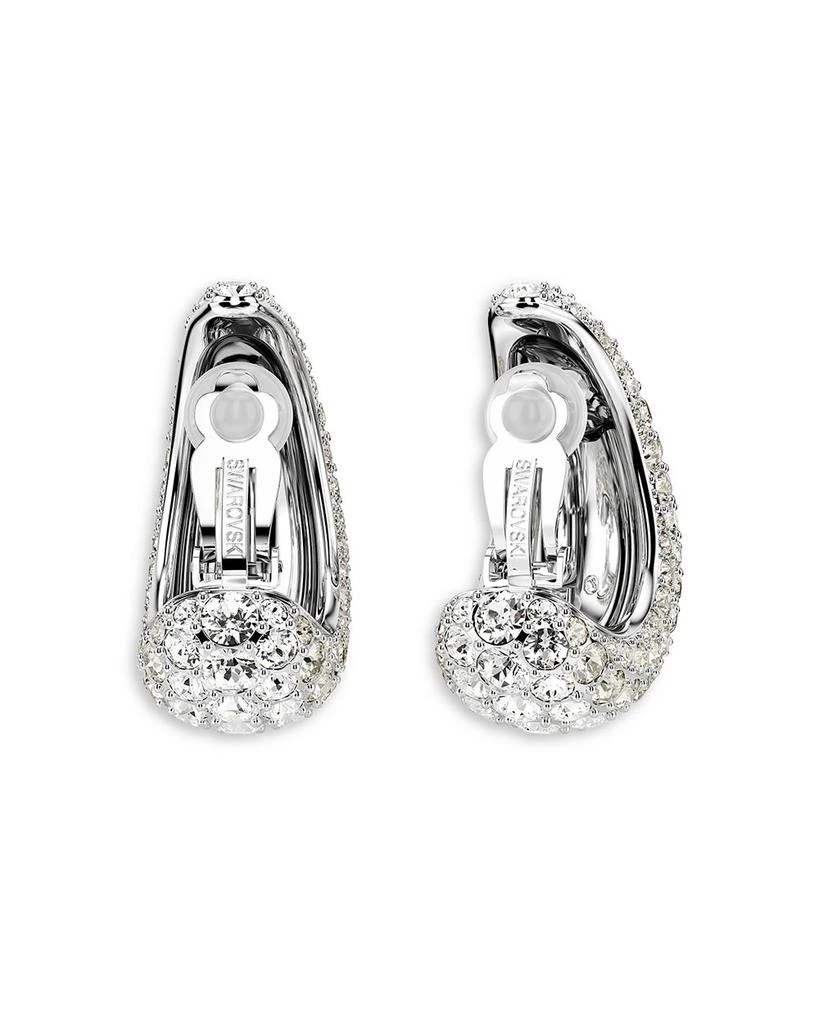 Sublima Crystal Clip On Drop Earrings in Rhodium Plated 商品