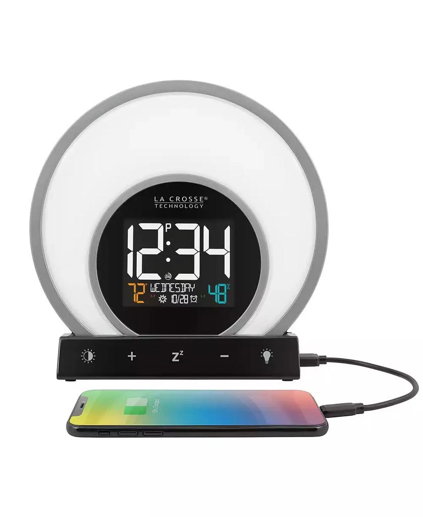 商品La Crosse Technology|Soluna C79141 Mood Light Alarm Clock with Temperature Humidity,价格¥501,第4张图片详细描述