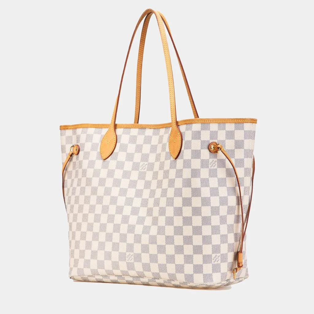 商品[二手商品] Louis Vuitton|Louis Vuitton White Damier Azur Neverfull MM Bag,价格¥13773,第2张图片详细描述