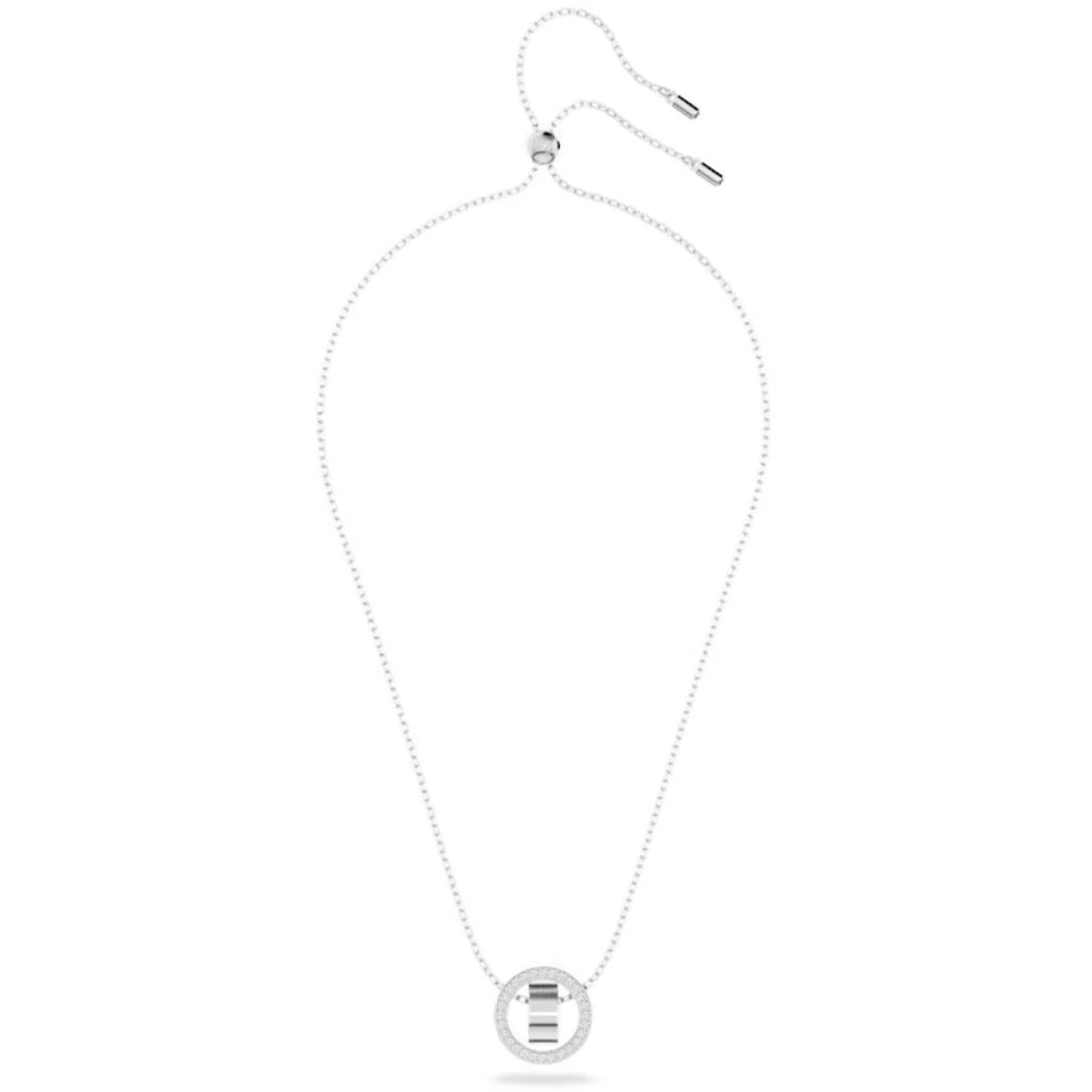 商品Swarovski|Swarovski Women's Pendant - Hollow White Rhodium Plated Sliding Ball Clasp | 5636501,价格¥767,第2张图片详细描述