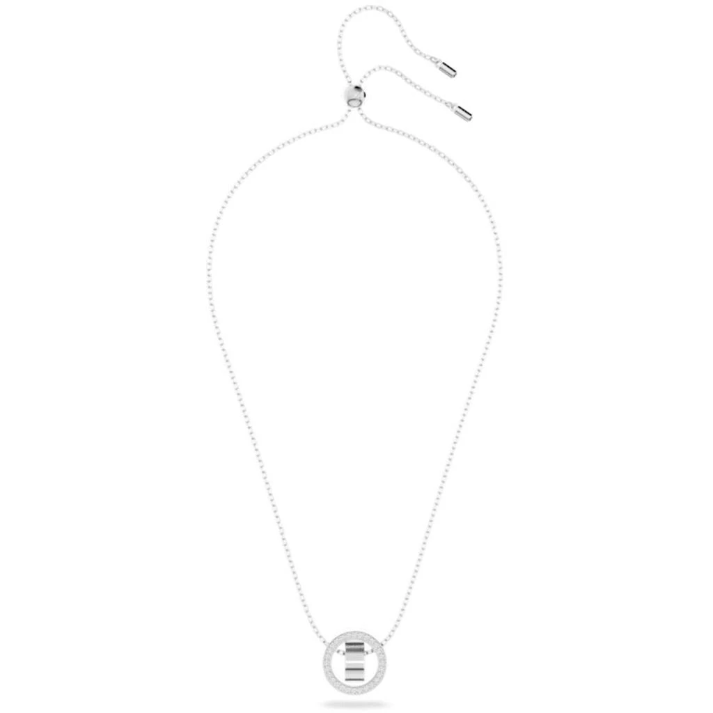 商品Swarovski|Swarovski Women's Pendant - Hollow White Rhodium Plated Sliding Ball Clasp | 5636501,价格¥718,第2张图片详细描述