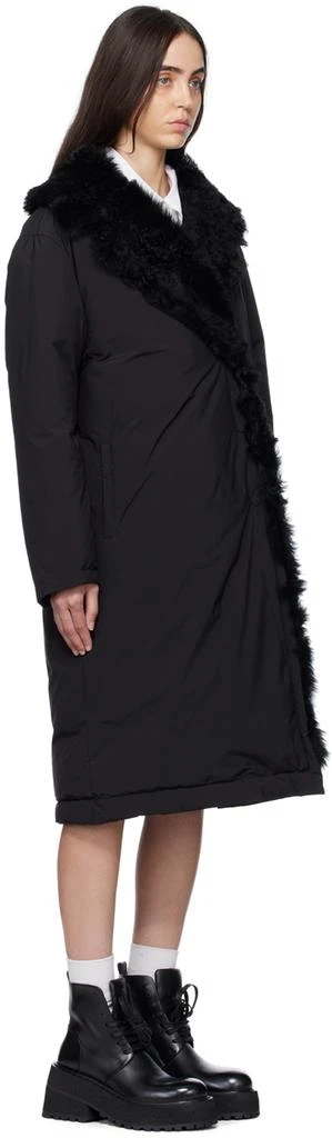 商品Yves Salomon|SSENSE Exclusive Black Long Down Jacket,价格¥5211,第2张图片详细描述