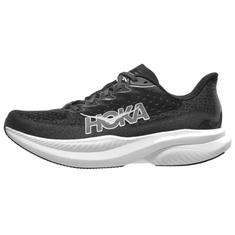 商品[国内直发] Hoka One One|MACH 6 时尚舒适防滑耐磨 低帮 休闲跑步鞋 男款 黑白,价格¥736,第1张图片