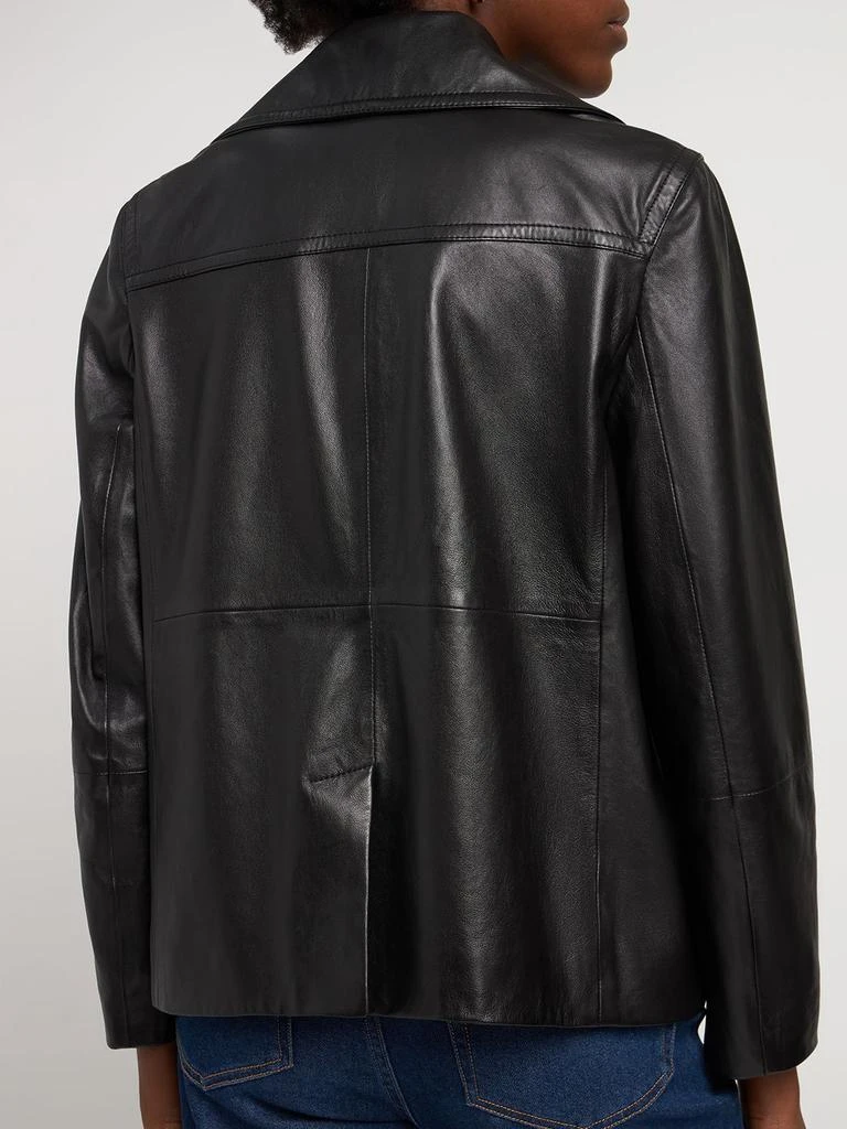 商品Weekend Max Mara|Cosa Double Breasted Leather Jacket,价格¥7267,第2张图片详细描述