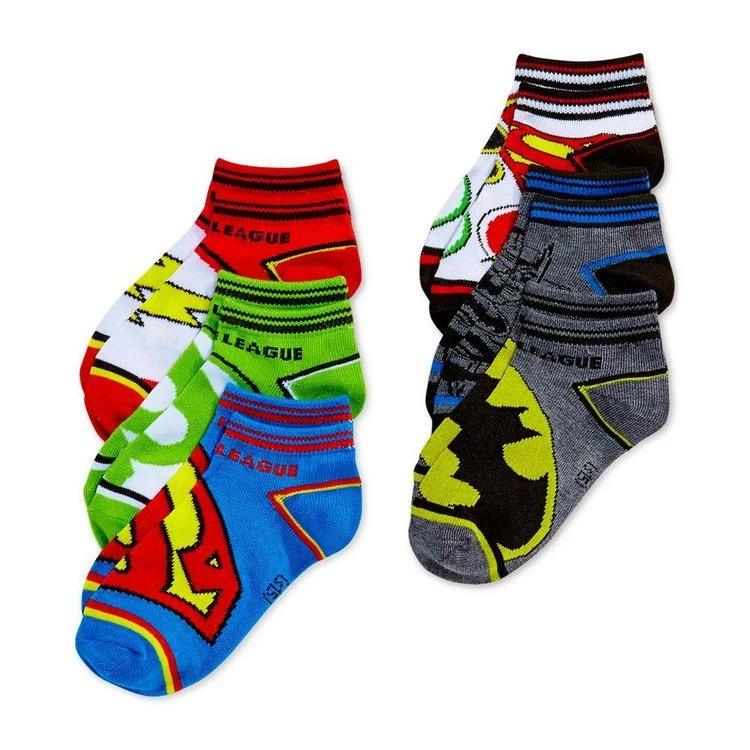 商品DC Comics|Justice League Sock Set, 6-Pk., Little Boys & Big Boys,价格¥79,第1张图片