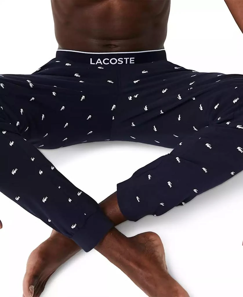 商品Lacoste|Men's Stretch Croc Logo-Print Pajama Joggers,价格¥144,第4张图片详细描述