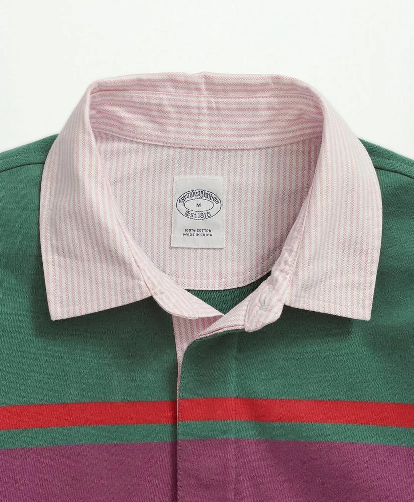 商品Brooks Brothers|Sueded Cotton Chest Stripe Rugby,价格¥482,第2张图片详细描述