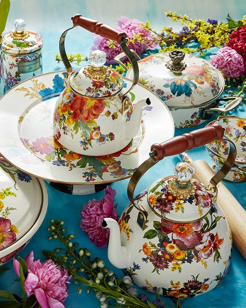 商品MacKenzie-Childs|Flower Market White Two-Quart Tea Kettle,价格¥1250,第4张图片详细描述