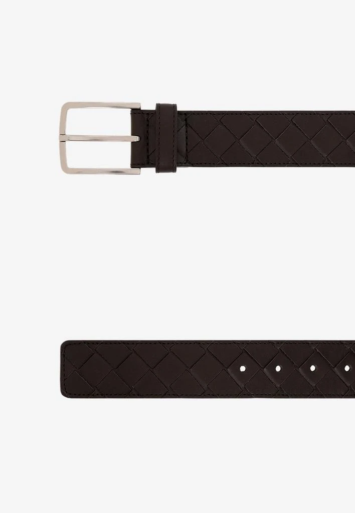 商品Bottega Veneta|Rectangle Buckle Belt in Intrecciato Leather,价格¥4575,第2张图片详细描述