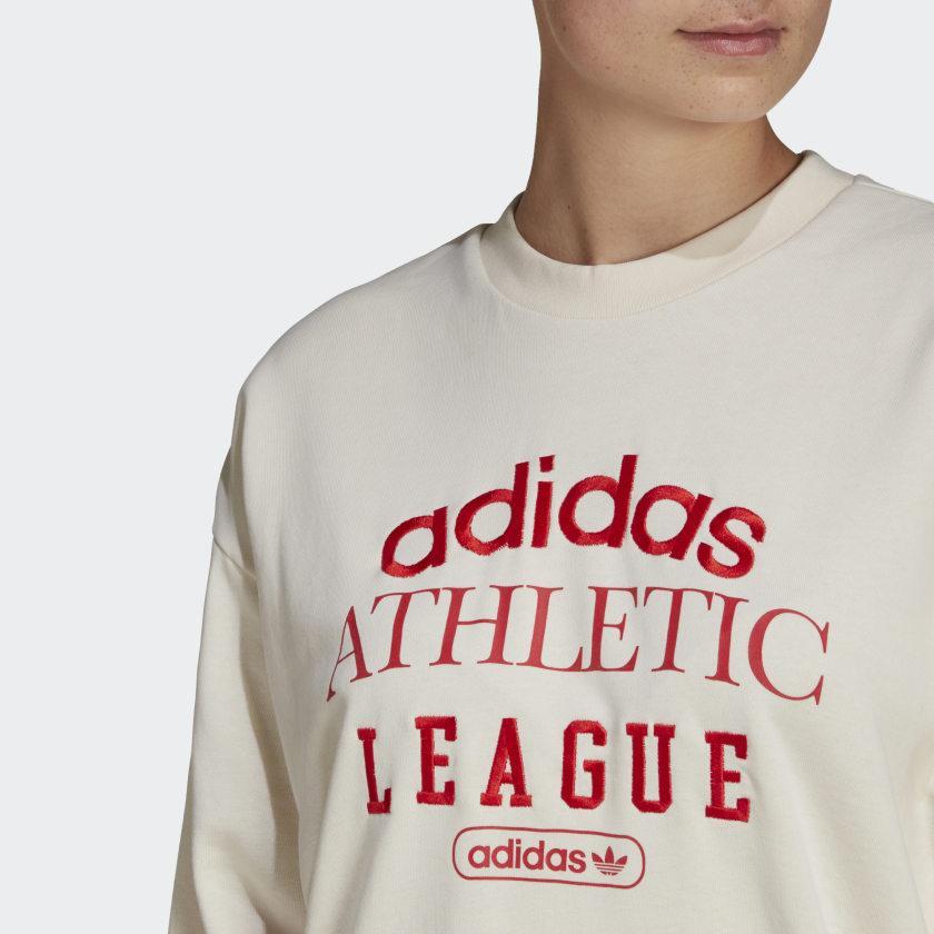 商品Adidas|Women's adidas  Retro Luxury Crew Sweatshirt,价格¥222,第7张图片详细描述