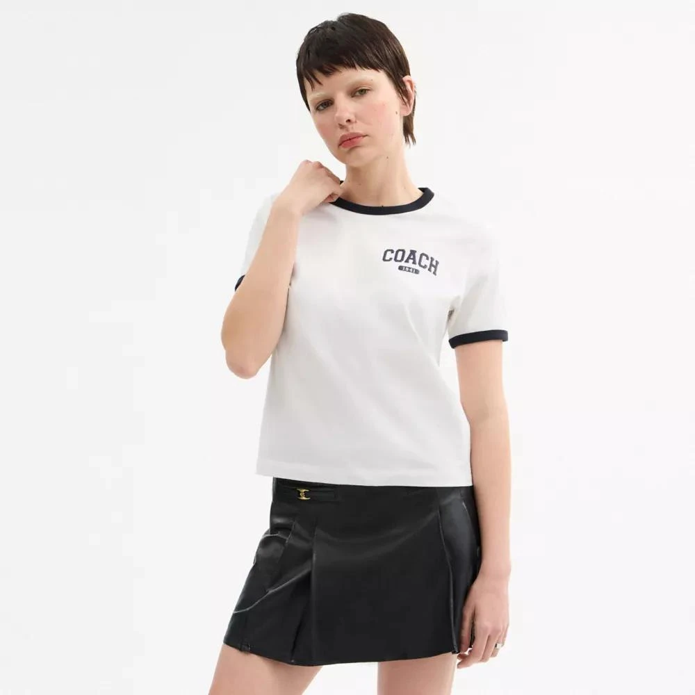 商品Coach|Sporty Signature Classic 70 S T Shirt In Organic Cotton,价格¥613,第2张图片详细描述