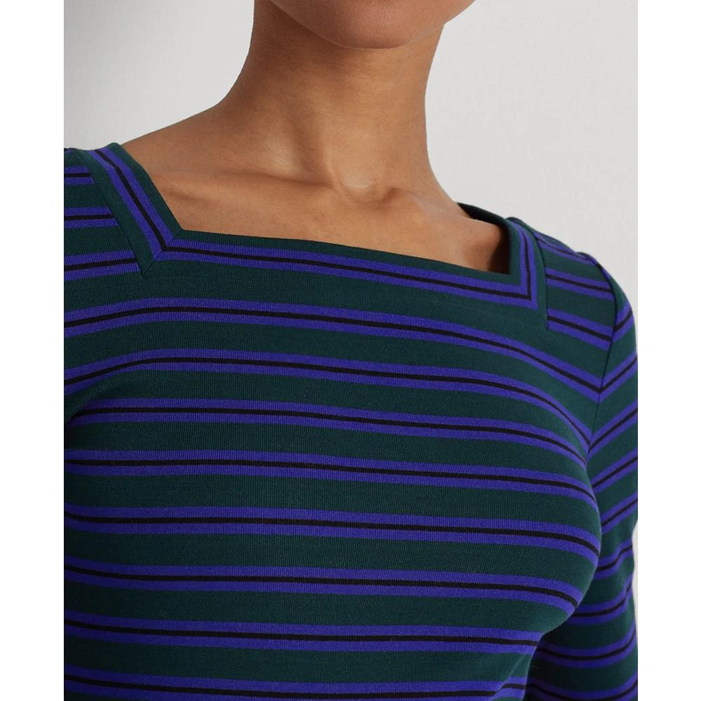 商品Ralph Lauren|Women's Striped Stretch Cotton T-Shirt,价格¥157,第3张图片详细描述