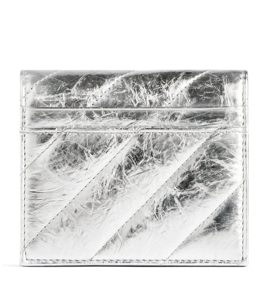 商品Balenciaga|Metallic Leather Crush Wallet,价格¥4534,第2张图片详细描述