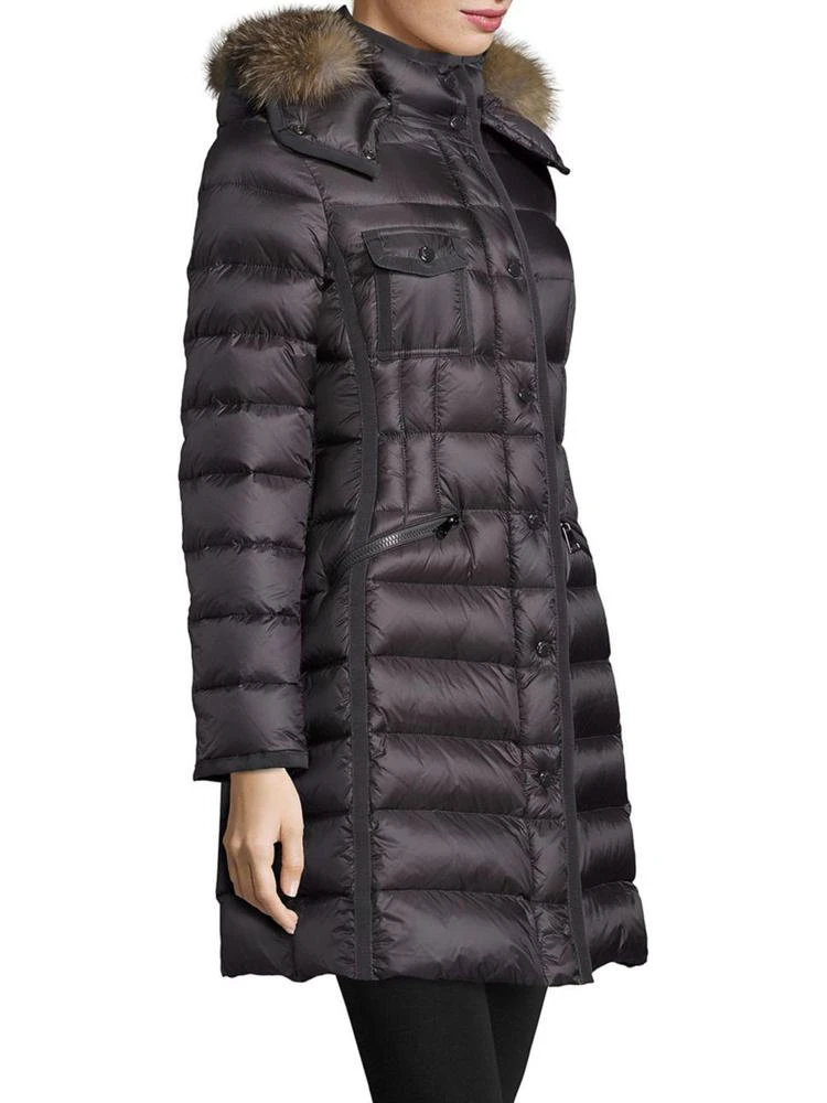 商品Moncler|Hermifur Fox Fur-Trimmed Puffer Coat,价格¥14800,第3张图片详细描述