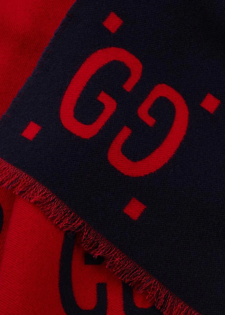 商品Gucci|Freedom GG wool and silk-blend scarf,价格¥3658,第3张图片详细描述