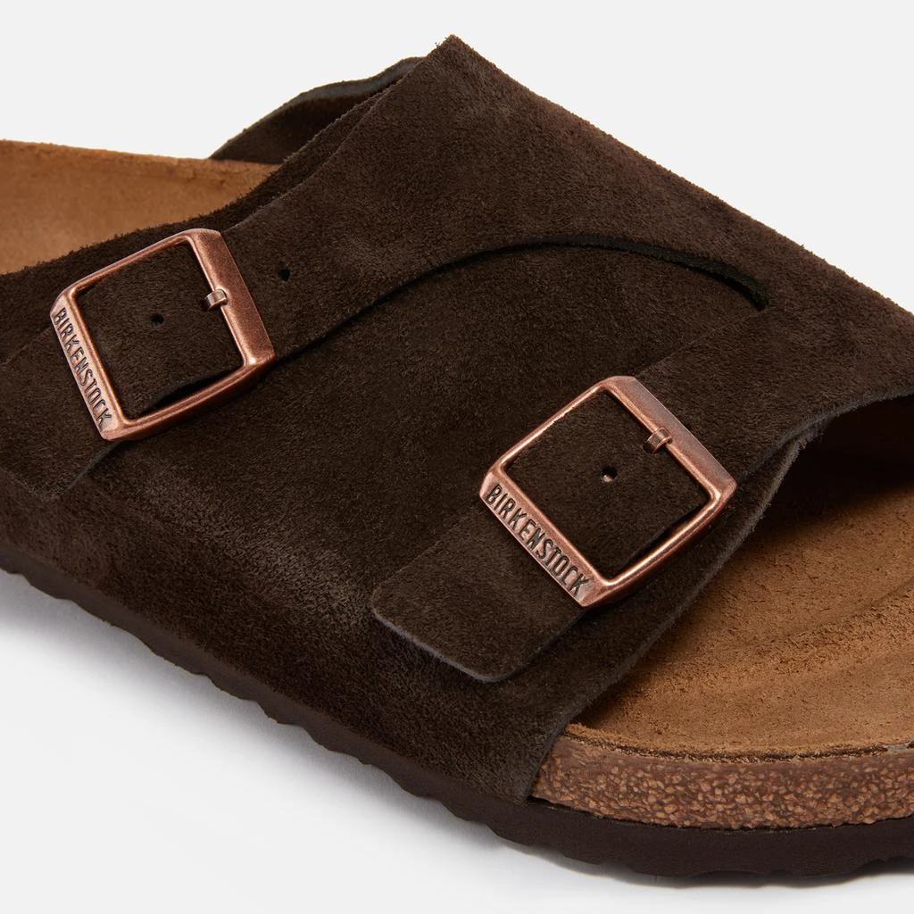 商品Birkenstock|Birkenstock Zurich Suede Slide Sandals,价格¥604,第3张图片详细描述