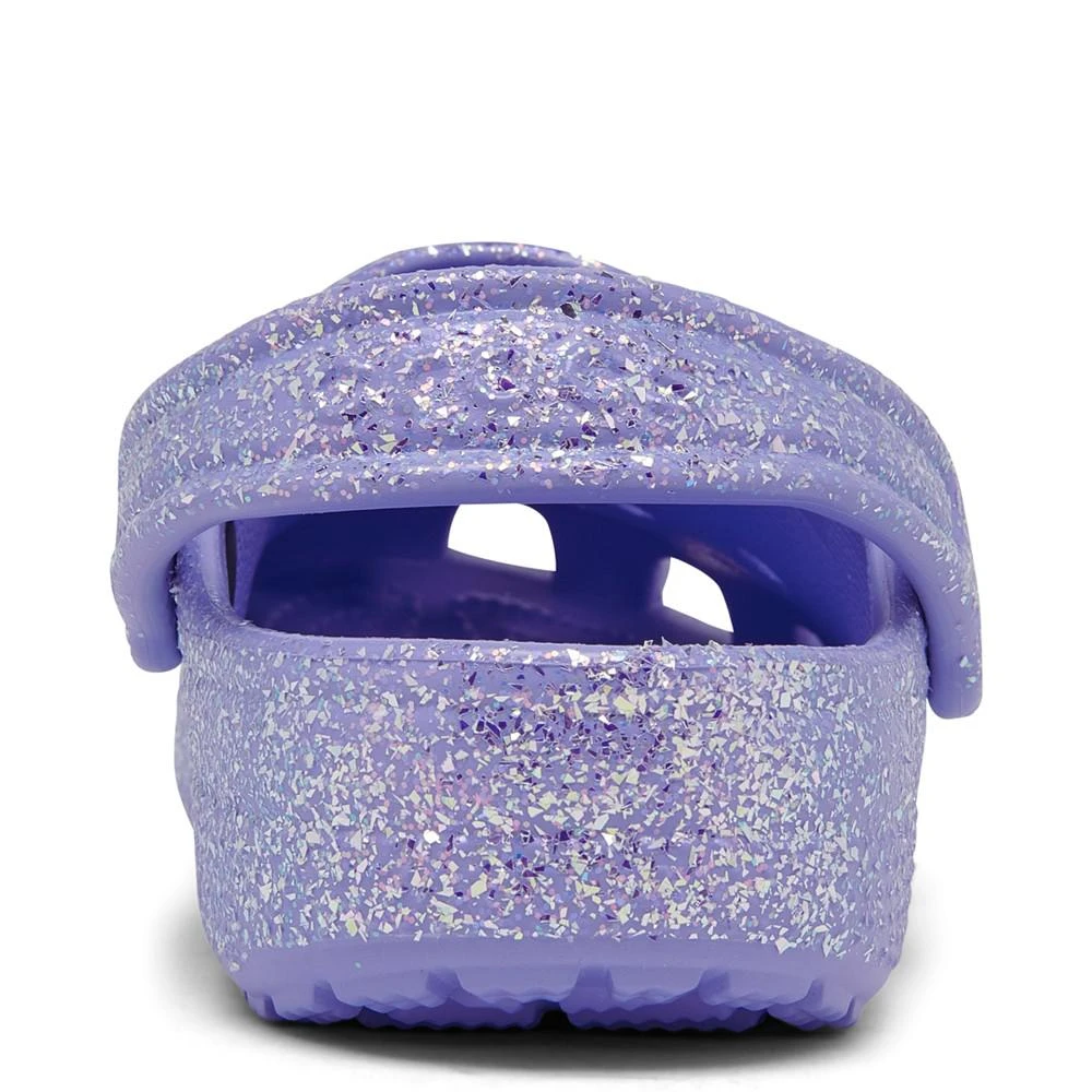 商品Crocs|Little Girls Classic Glitter Clogs from Finish Line,价格¥226,第4张图片详细描述