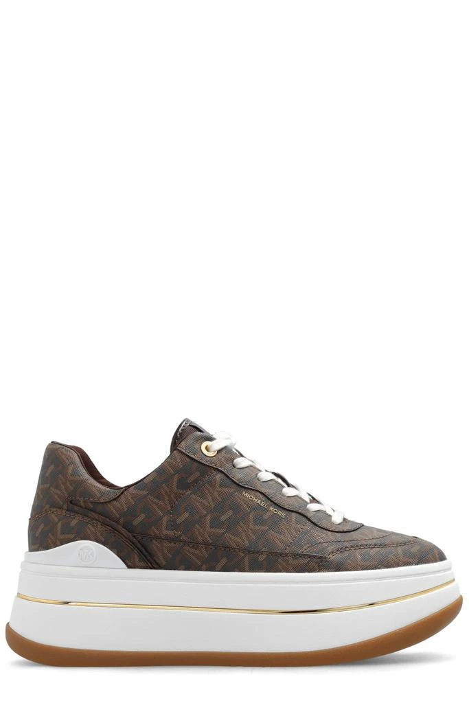 商品Michael Kors|Michael Michael Kors Hayes Allover Logo Platform Sneakers,价格¥1651,第1张图片