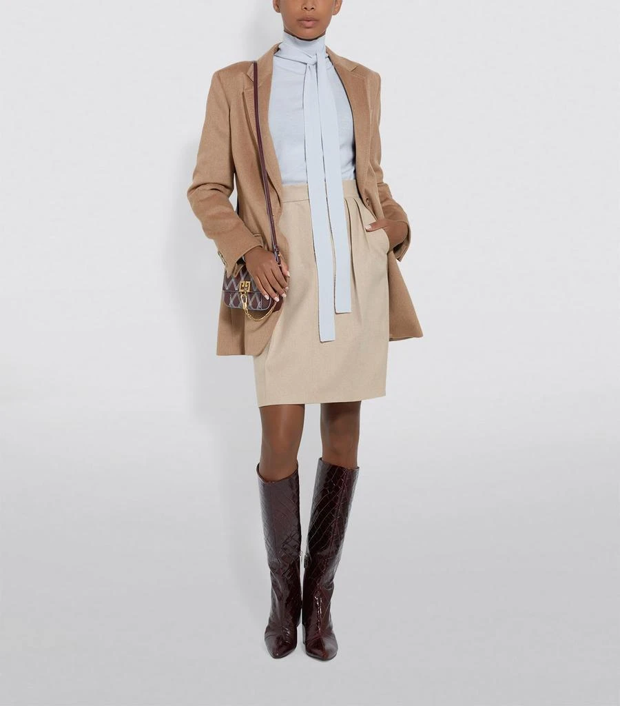 商品Max Mara|Camel Hair-Cashmere Mini Skirt,价格¥4712,第4张图片详细描述