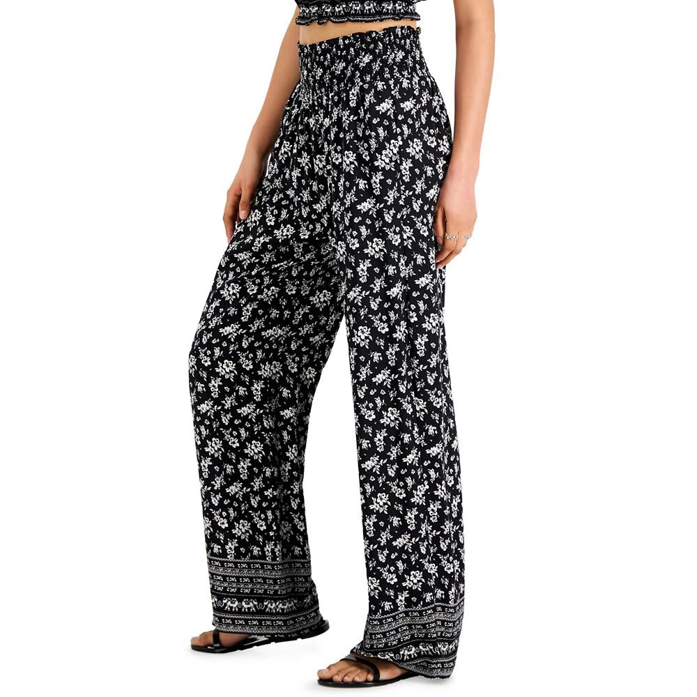商品Kingston Grey|Juniors' Floral-Print Pull-On Pants,价格¥149,第3张图片详细描述