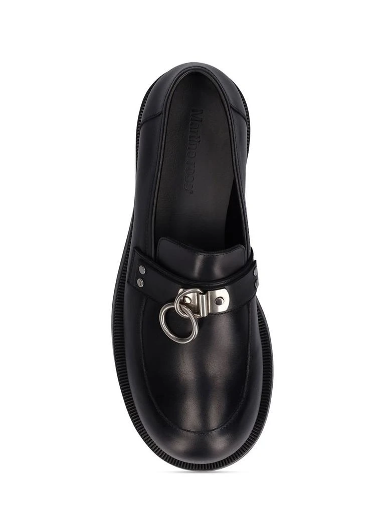 商品Martine Rose|Bulb-toe Ring Leather Loafers,价格¥5555,第3张图片详细描述