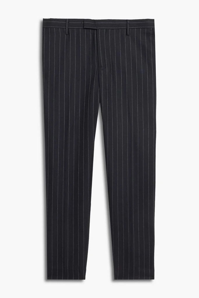 商品Sandro|Slim-fit pinstriped wool-twill pants,价格¥953,第1张图片