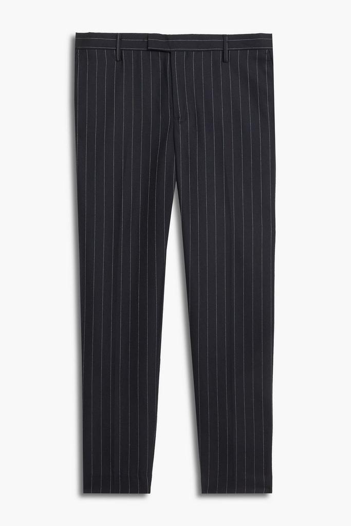 商品Sandro|Slim-fit pinstriped wool-twill pants,价格¥454,第1张图片