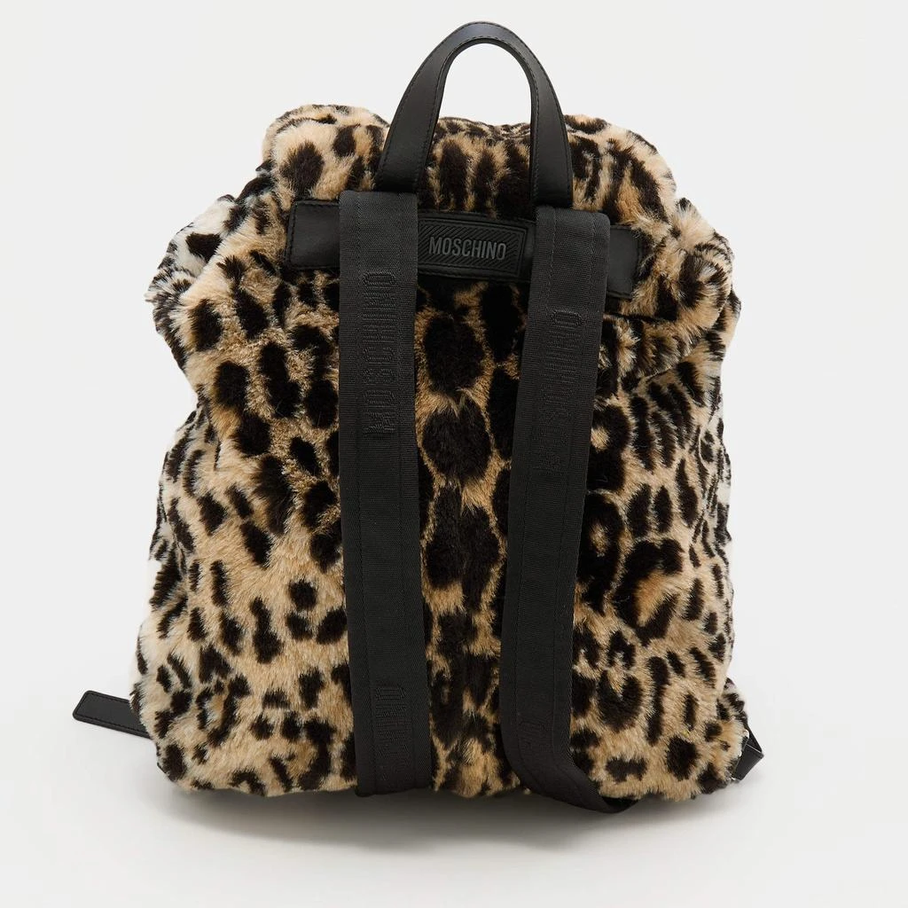 商品[二手商品] Moschino|Moschino Multicolor Leopard Print Fur Backpack,价格¥1242,第4张图片详细描述