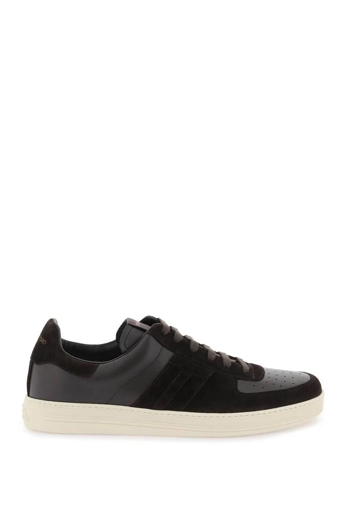 商品Tom Ford|Tom Ford Suede And Leather radcliffe Sneakers - Men,价格¥7867,第1张图片