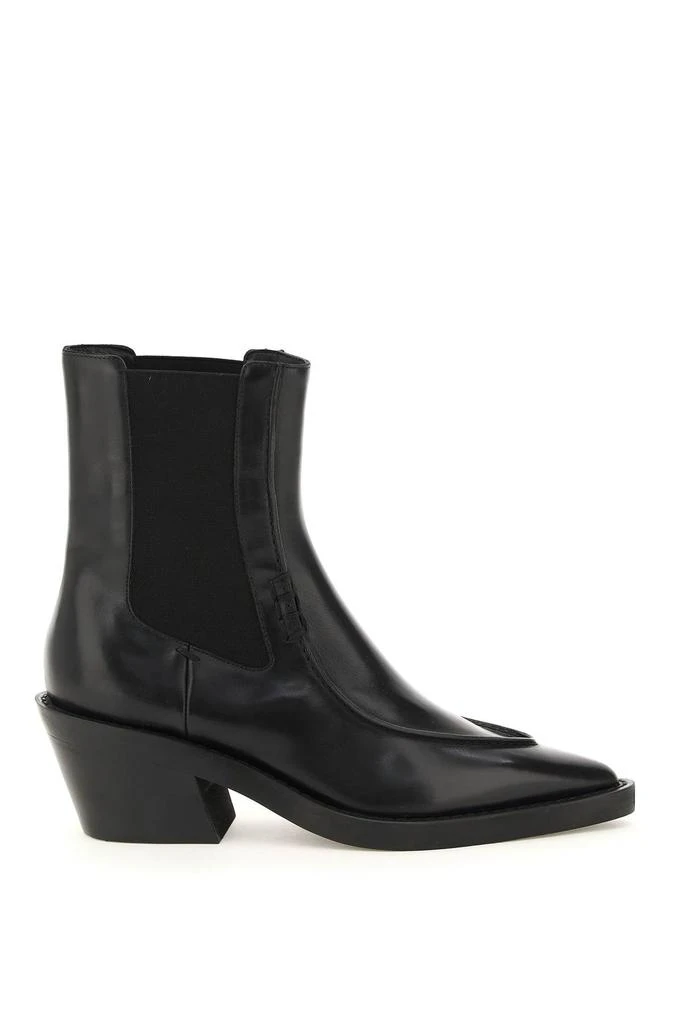 商品Khaite|Khaite charleston leather ankle boots,价格¥5873,第1张图片