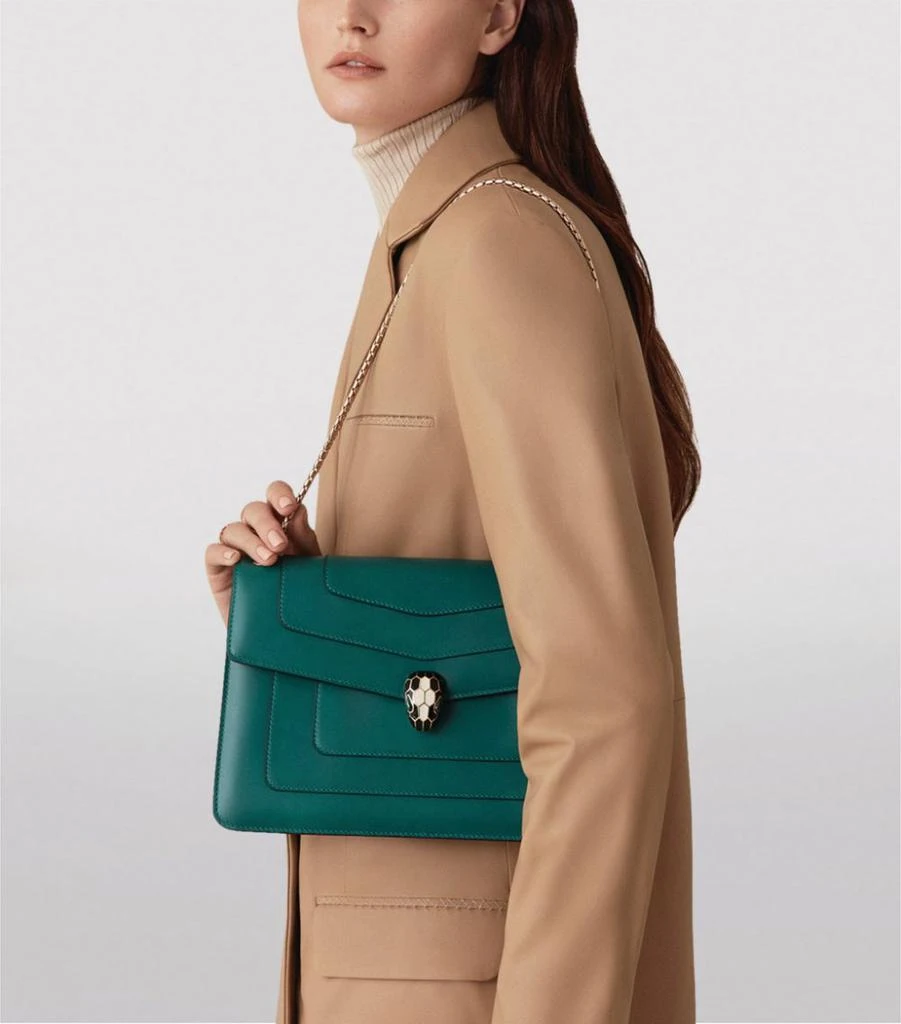 商品BVLGARI|Leather Serpenti Forever Shoulder Bag,价格¥32033,第2张图片详细描述