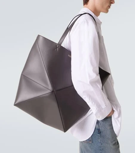商品Loewe|Puzzle Fold XL号皮革托特包,价格¥21164,第3张图片详细描述