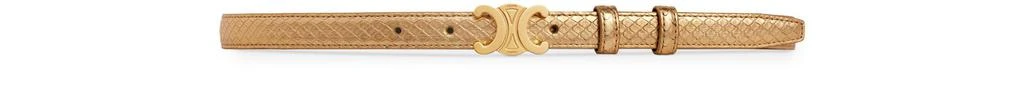 商品Celine|Triomphe小号层压蛇皮革腰带,价格¥6125,第2张图片详细描述