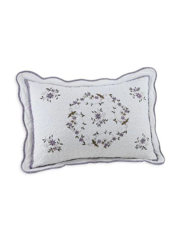商品Modern Heirloom|Gwen Floral Embroidered Pillow Sham,价格¥159,第1张图片