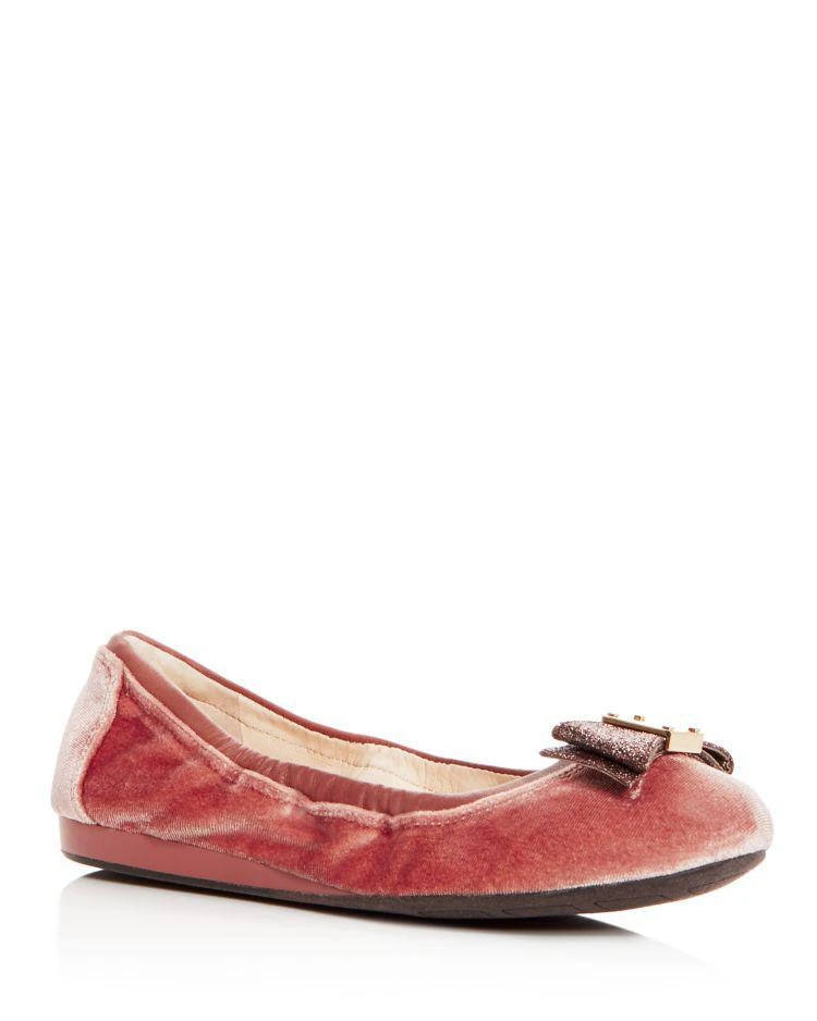 商品Cole Haan|Women's Tali Velvet Bow Ballet Flats,价格¥432,第1张图片