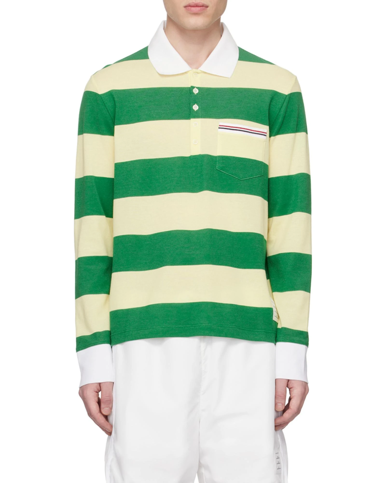 商品【商品预售7天】 Thom Browne|Thom Browne 男士T恤 MJP167AJ0049308 绿色,价格¥3926,第5张图片详细描述
