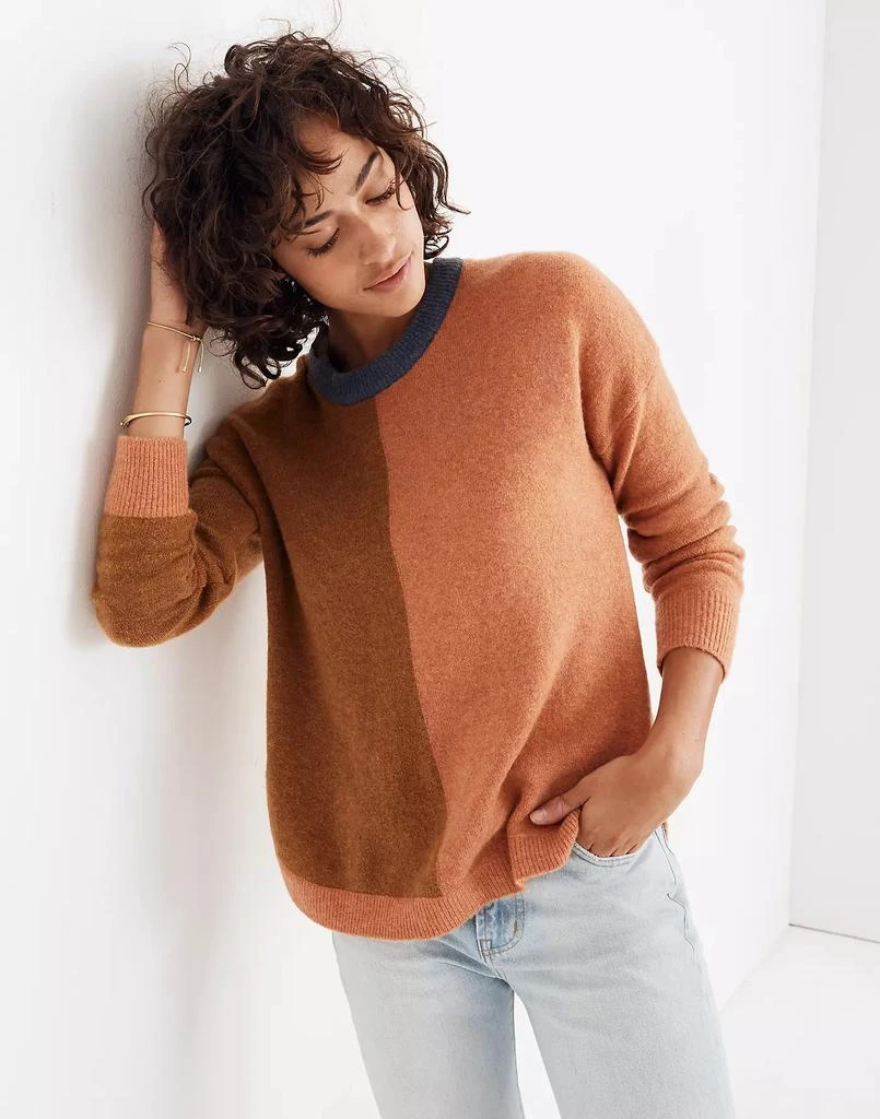 商品Madewell|Westlake Colorblock Pullover Sweater in Coziest Yarn,价格¥476,第1张图片