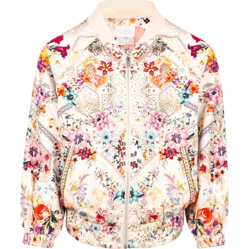商品Camilla|Sew in love colorful flowers varsity jacket,价格¥2583,第1张图片