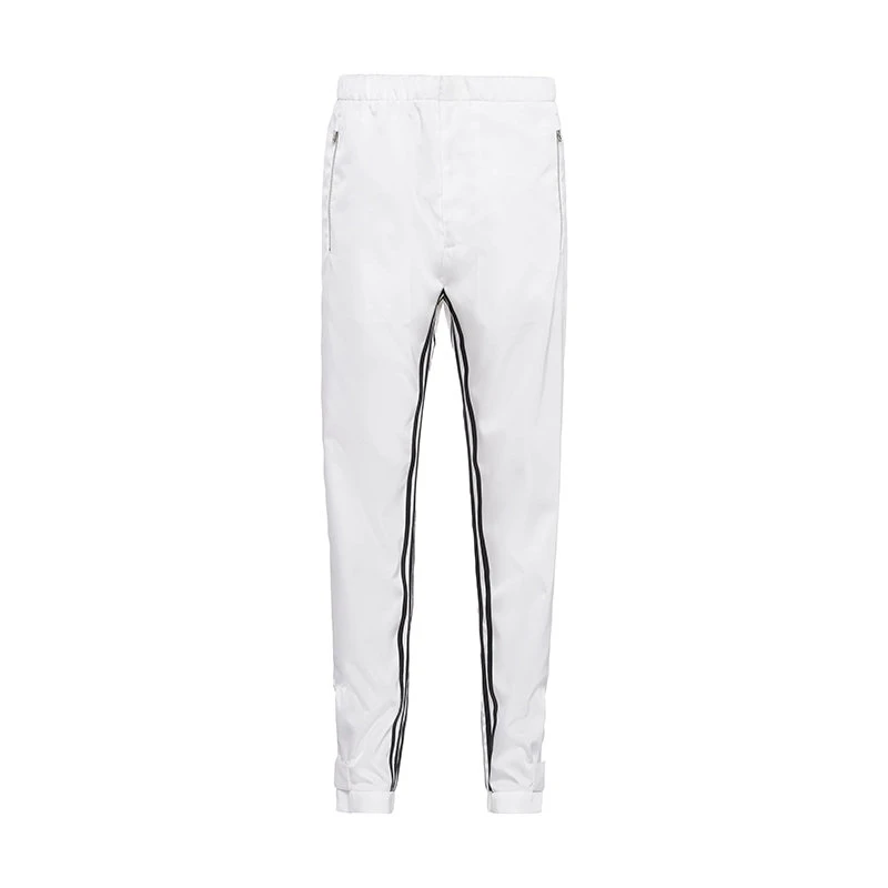商品Prada|【预售3-7天】普拉达  ADIDAS联名系列 男女同款白色再生尼龙运动裤SPH155_1WQ8_F0AA1_S_212,价格¥7344,第1张图片