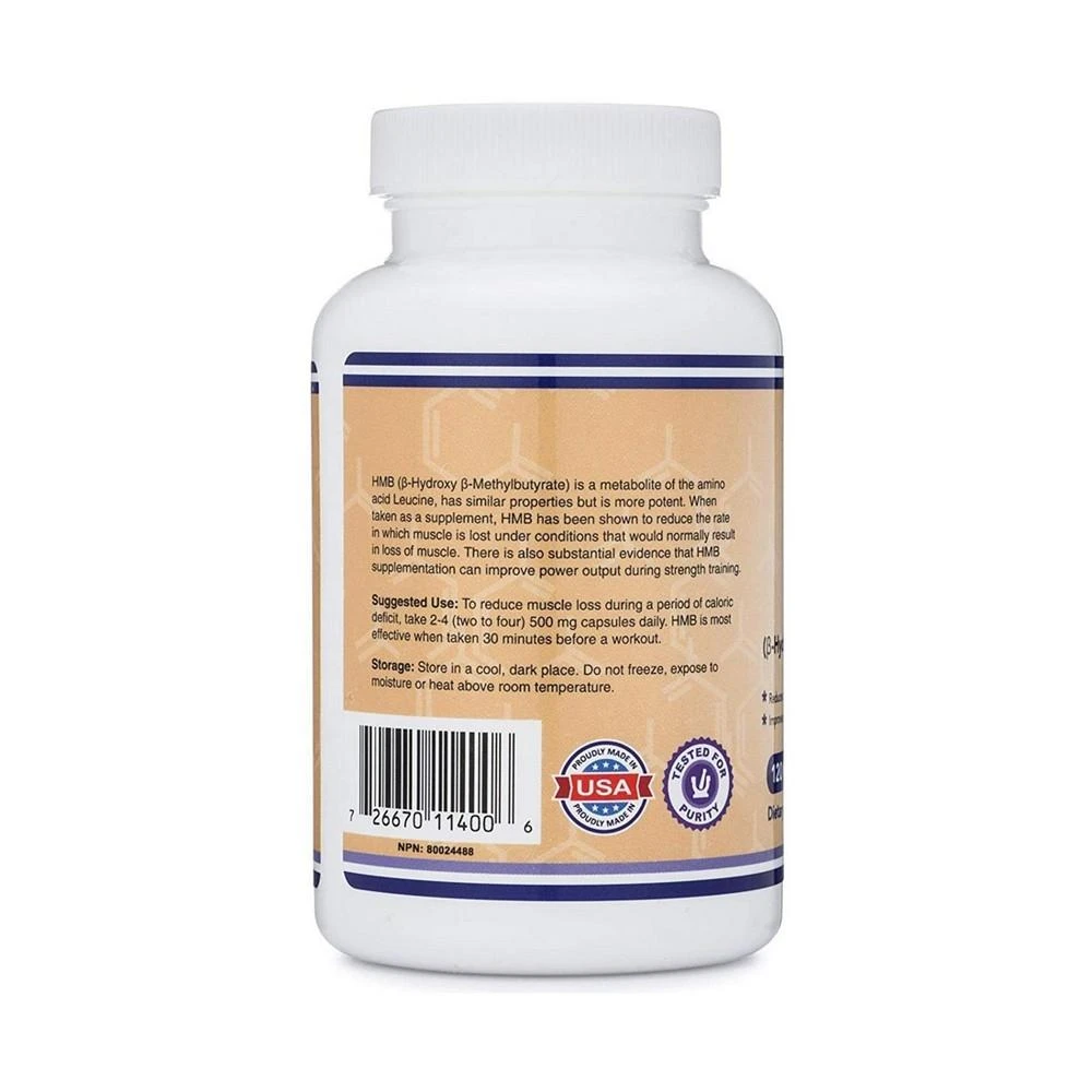 商品Double Wood Supplements|HMB - 120 capsules, 1000 mg servings,价格¥149,第2张图片详细描述