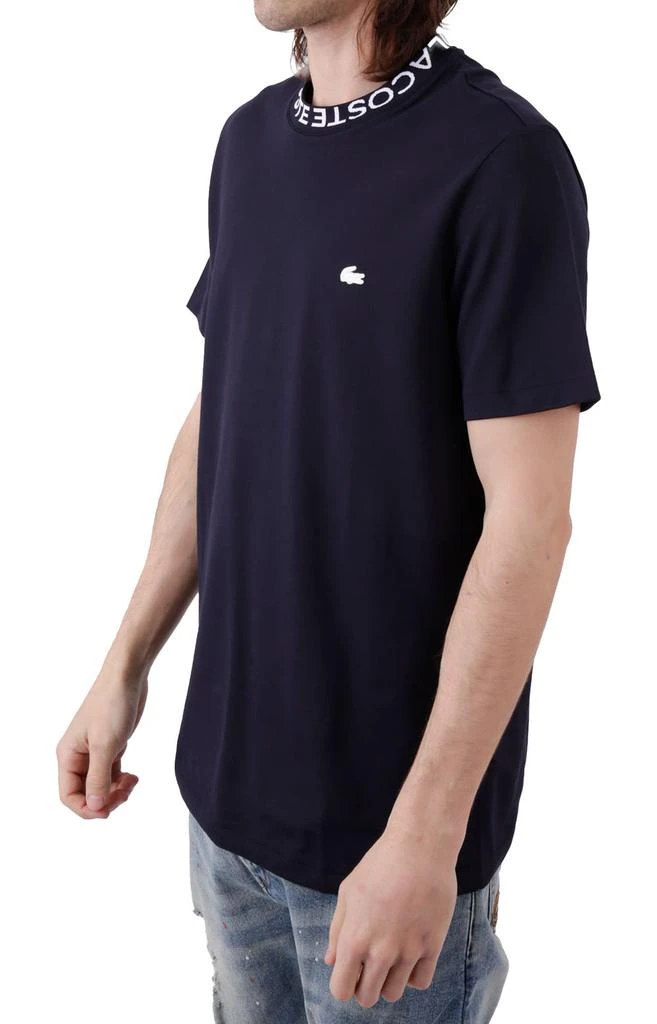 商品Lacoste|Branded Collar Ultra-Lightweight Piqué T-Shirt - Navy Blue ,价格¥355,第2张图片详细描述